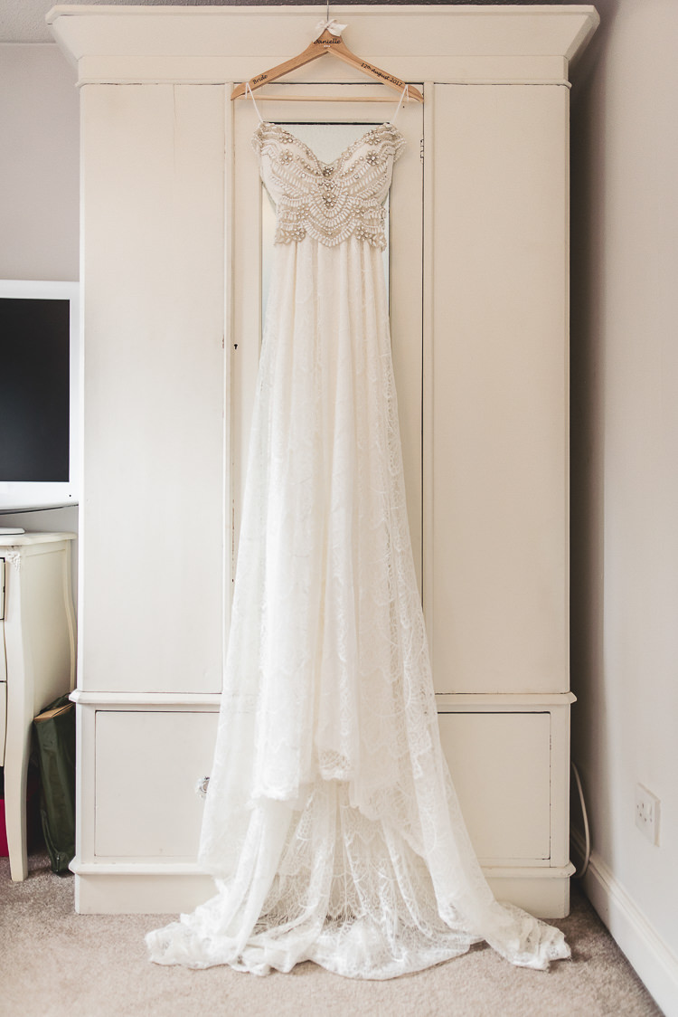 Anna Campbell Dress Gown Bride Bridal Coco Brocade Tipi Garden Wedding Wedding Foxley Photography