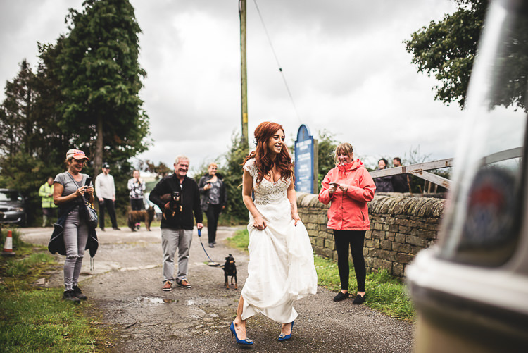 Anna Campbell Dress Gown Bride Bridal Coco Brocade Tipi Garden Wedding Wedding Foxley Photography