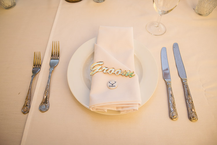 Laser Cut Place Names Badge Favours Tipi Garden Wedding Wedding Foxley Photography