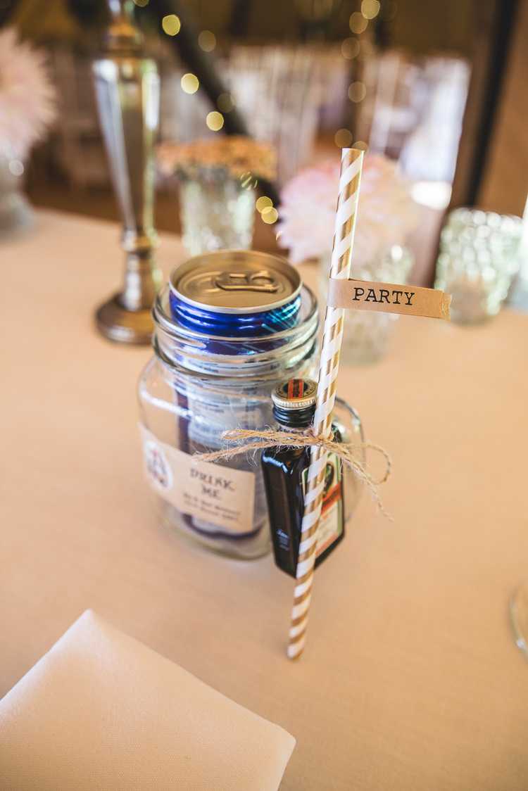 Drink Favours Jar Straws Tipi Garden Wedding Wedding Foxley Photography