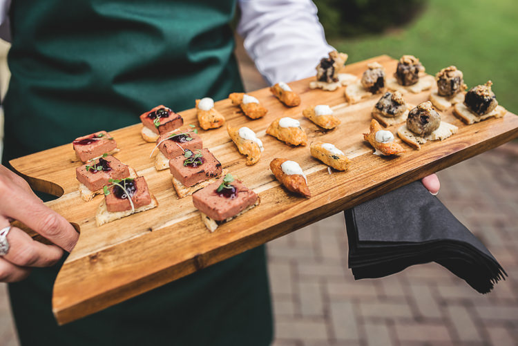 Canapes Tipi Garden Wedding Wedding Foxley Photography