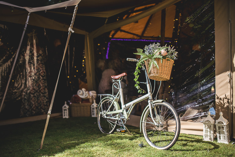 Bike Bicycle Flowers Basket Tipi Garden Wedding Wedding Foxley Photography