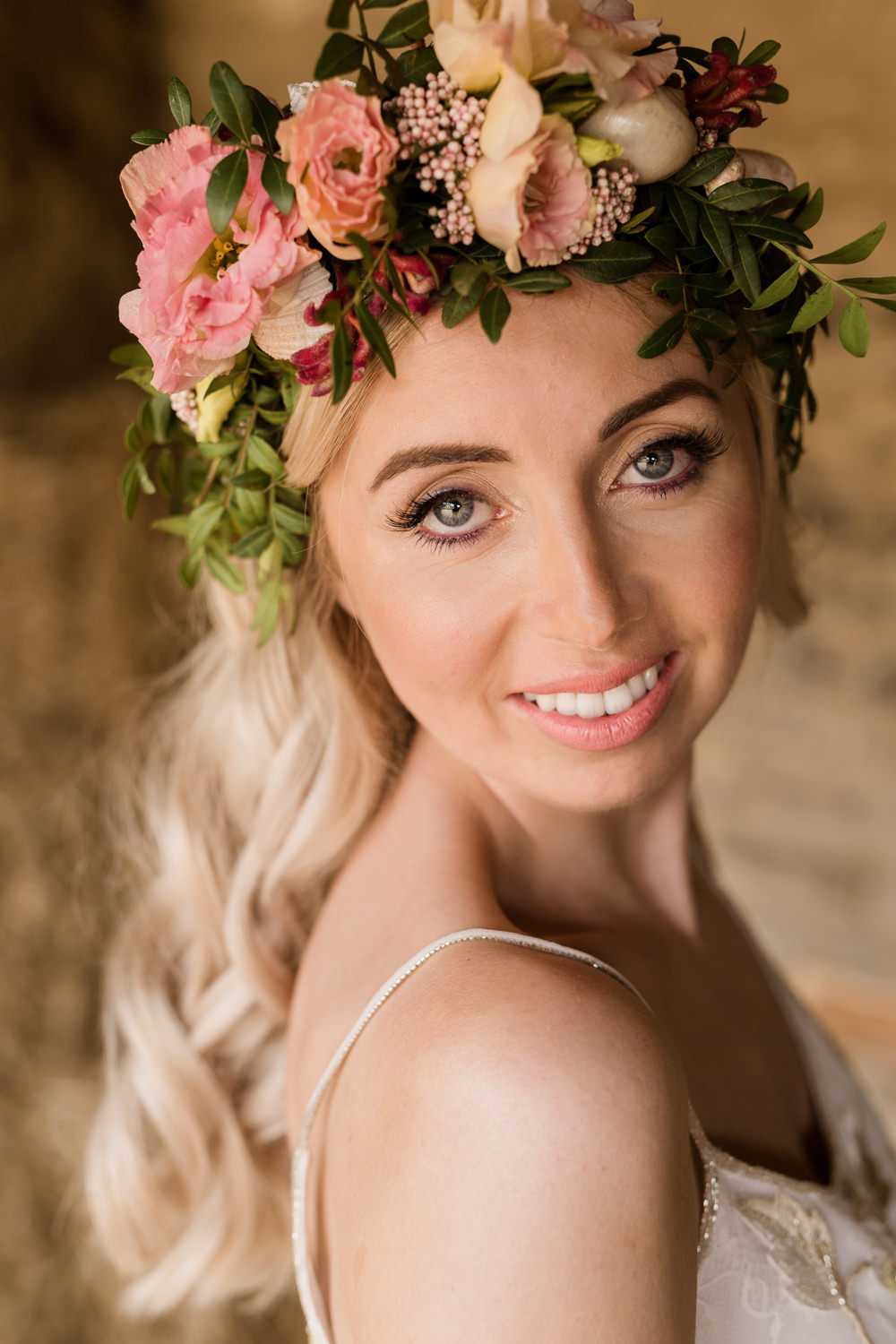 Make Up Bride Bridal Beauty Tropical Boho Countryside Wedding Ideas Sarah Brookes Photography