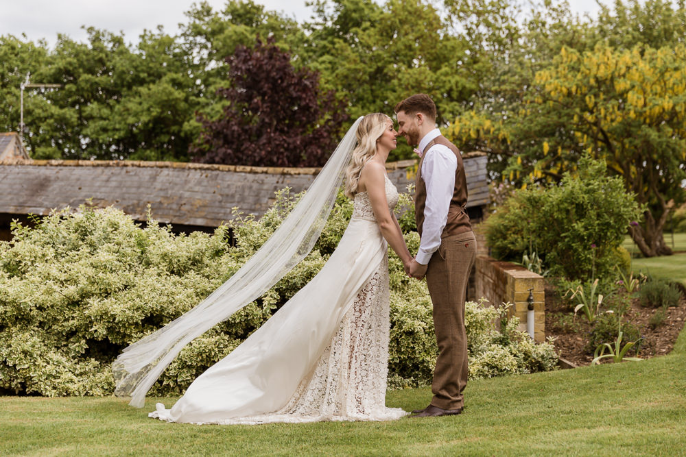 Dress Gown Bride Bridal Veil Lace Tropical Boho Countryside Wedding Ideas Sarah Brookes Photography