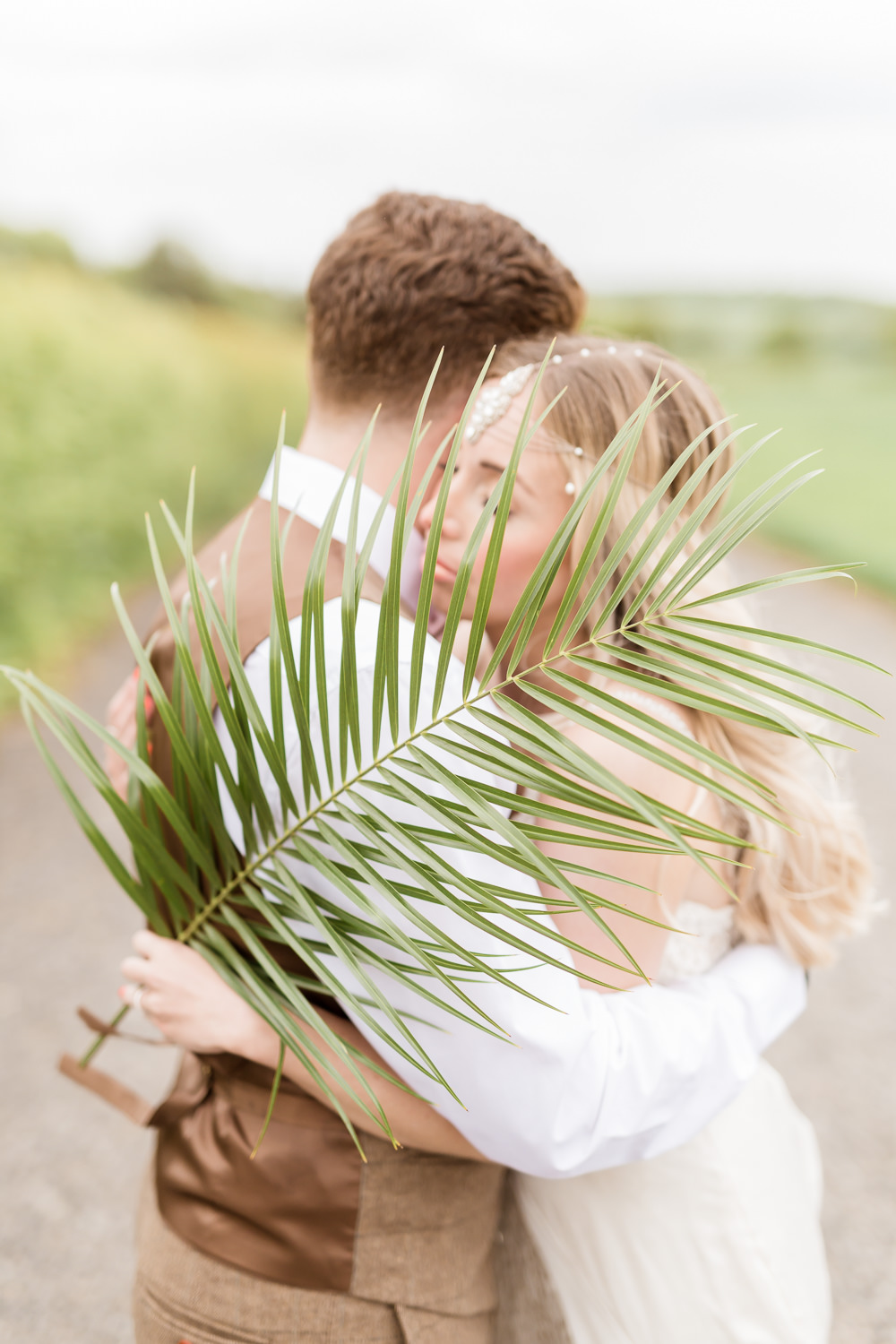 Palm Leaves Tropical Boho Countryside Wedding Ideas Sarah Brookes Photography