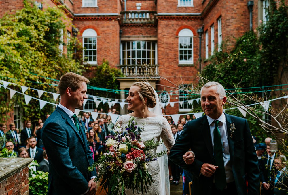 Flowers Bouquet Bride Bridal Pink Rose Fresia Foliage Greenery Lilac Walcot Hall Wedding Shropshire Bridgwood Wedding Photography