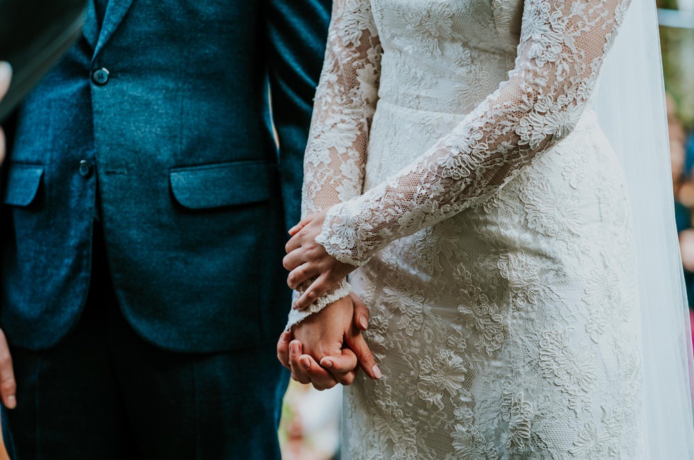 Kula Tsurdiu Lace Dress Gown Sleeves Bride Bridal Walcot Hall Wedding Shropshire Bridgwood Wedding Photography
