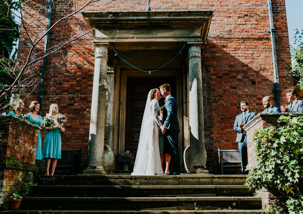 Outdoor Ceremony UK Walcot Hall Wedding Shropshire Bridgwood Wedding Photography