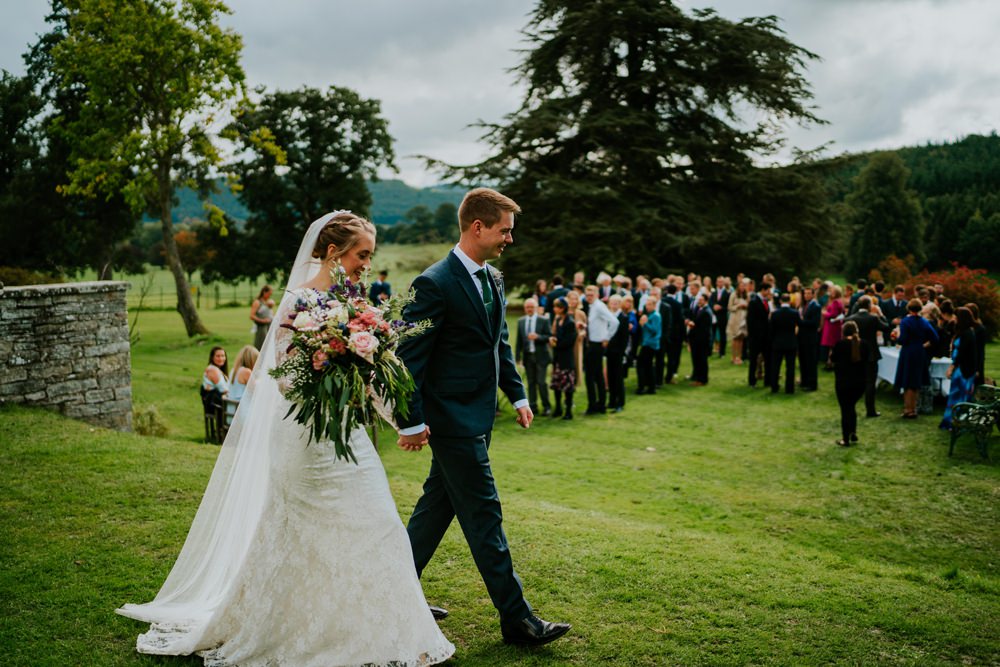 Flowers Bouquet Bride Bridal Pink Rose Fresia Foliage Greenery Lilac Walcot Hall Wedding Shropshire Bridgwood Wedding Photography