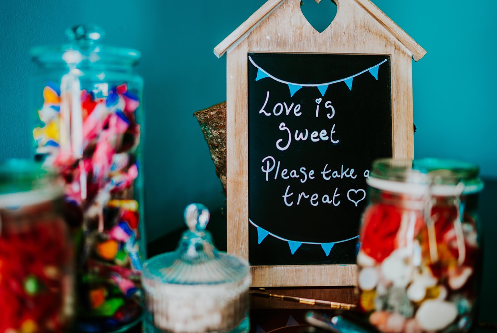 Sweets Sweetie Table Walcot Hall Wedding Shropshire Bridgwood Wedding Photography
