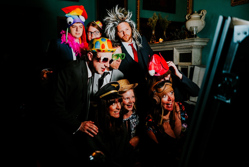 Photo Booth Selfie Props Walcot Hall Wedding Shropshire Bridgwood Wedding Photography