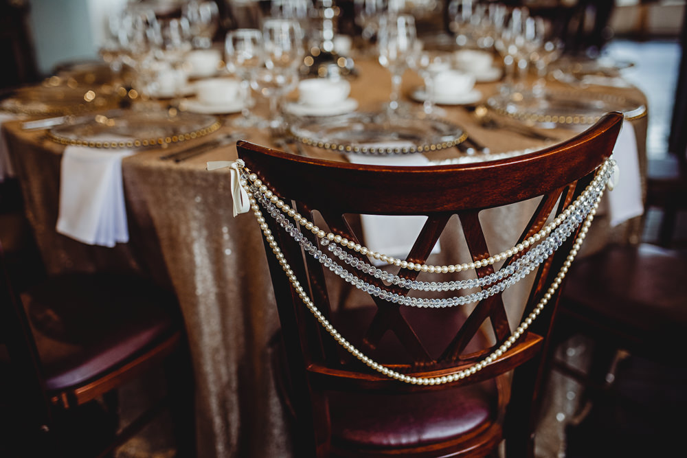 Bead Chair Backs West Mill Wedding HBA Photography
