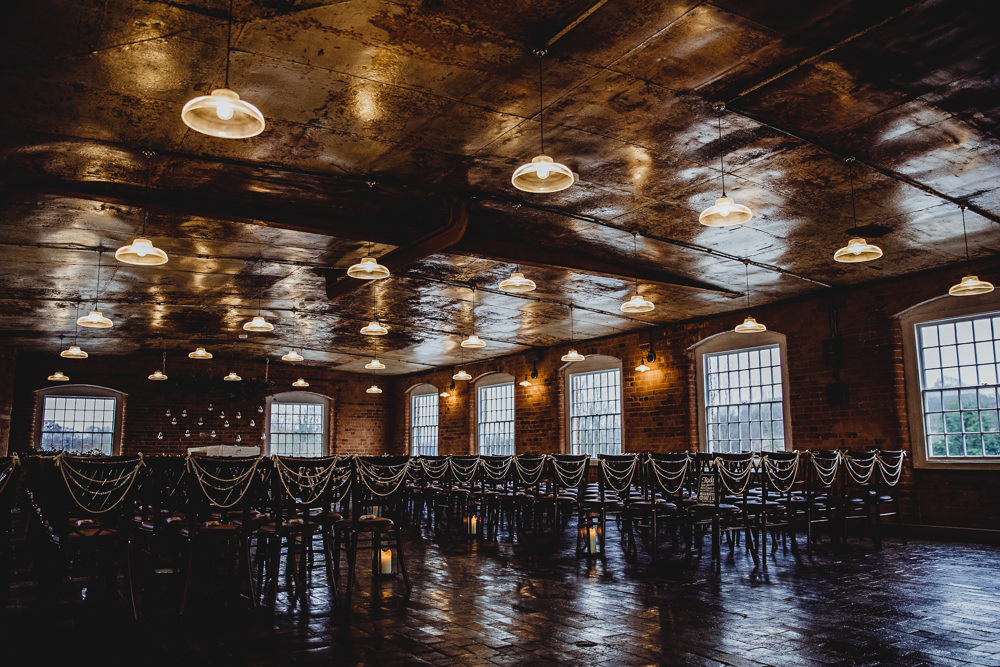 Industrial Ceremony Venue West Mill Wedding HBA Photography
