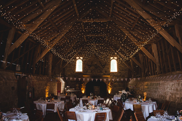 Fairy Lights Canopy Wick Bottom Barn Wiltshire Wedding Heline Bekker Photography