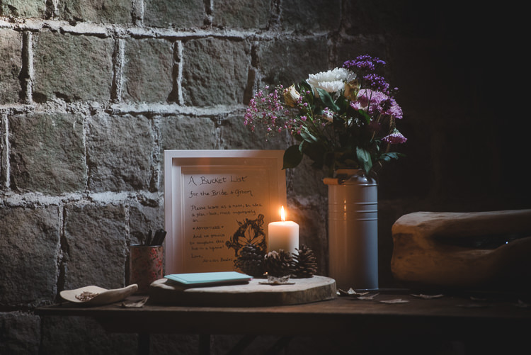 Bucket List Guest Book Wick Bottom Barn Wiltshire Wedding Heline Bekker Photography