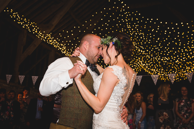 First Dance Wick Bottom Barn Wiltshire Wedding Heline Bekker Photography