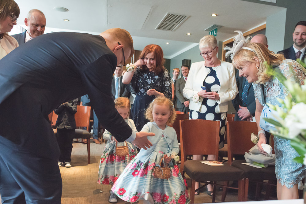 Flower Girls Monsoon Petals Basket Cardigan 60 Hope Street Wedding Lisa Howard Photography