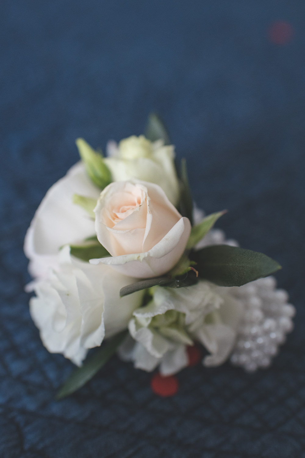 Buttonhole Pink Cream Rose 60 Hope Street Wedding Lisa Howard Photography