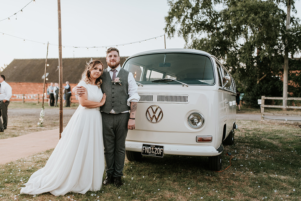 VW Campervan Blithfield Lakeside Barns Wedding Daniel McClane Photography