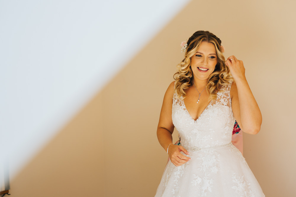 Maggie Sottero Lace Dress Gown Bride Bridal Straps Belt Ceridwen Centre Wedding Love Seen Photography