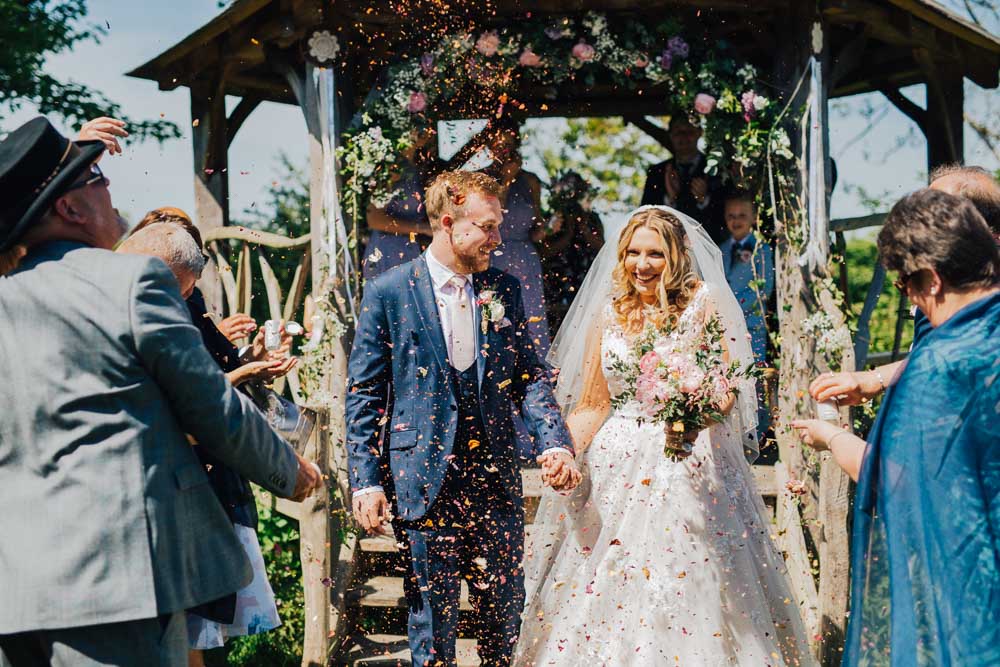 Confettu Throw Just Married Aisle Ceridwen Centre Wedding Love Seen Photography