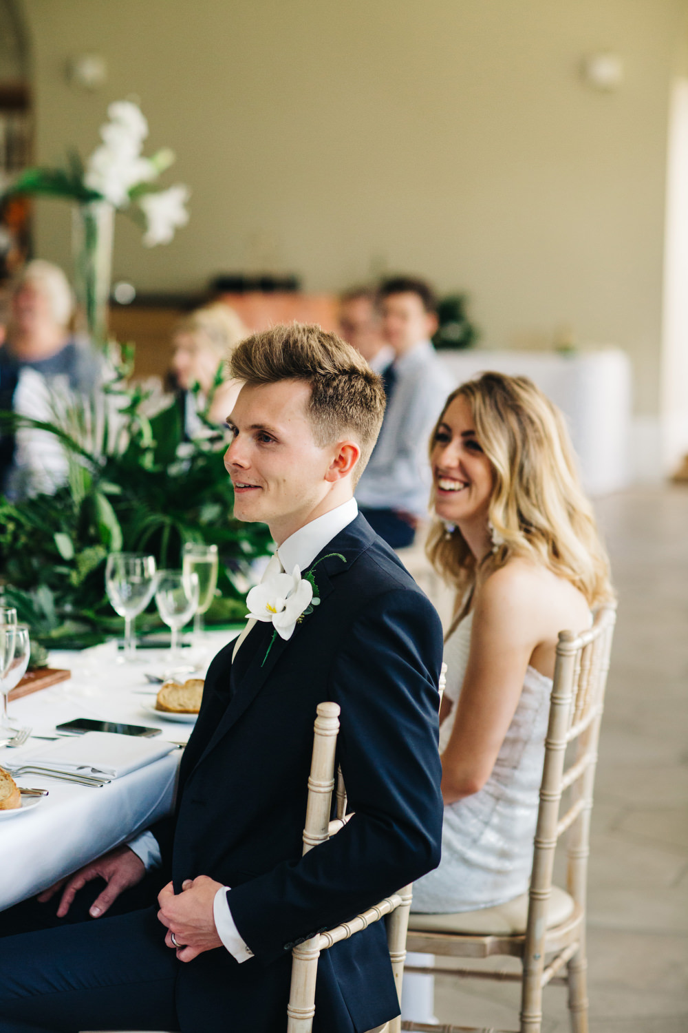 Groom Buttonhole Orchid Deer Park Country House Hotel Wedding Richard Skins Photography