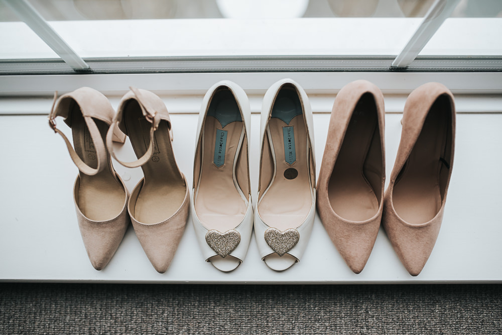Charlotte Mills Shoes Peep Toe Hearts Folly Farmhouse Mackworth Wedding Pear&Bear Photography