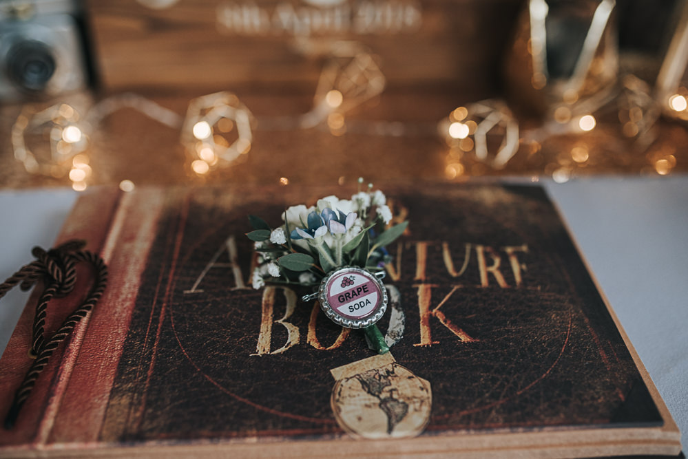 Grape Soda Up Flowers Buttonhole Folly Farmhouse Mackworth Wedding Pear&Bear Photography