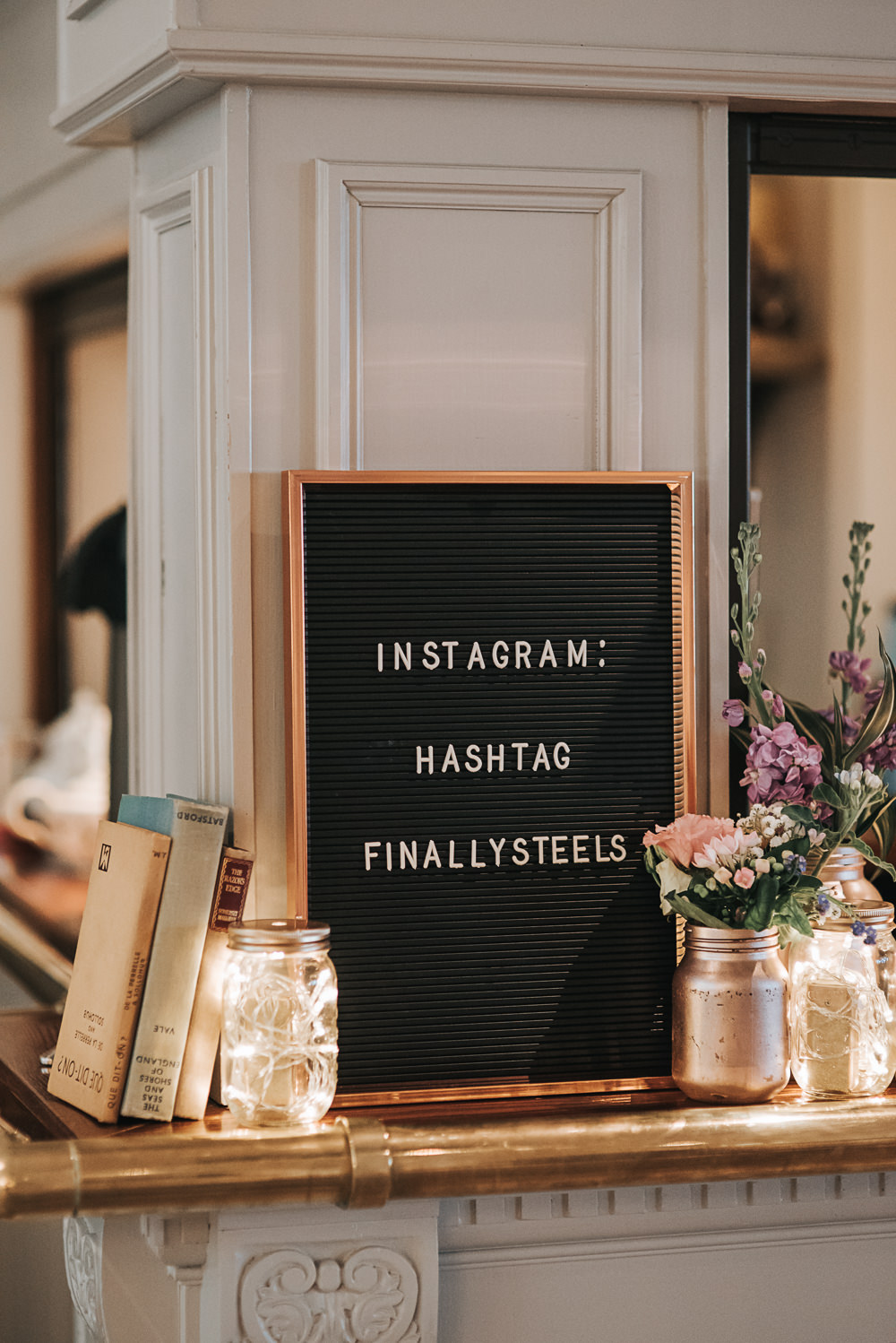 Peg Pin Board Sign Felt Instagram Folly Farmhouse Mackworth Wedding Pear&Bear Photography
