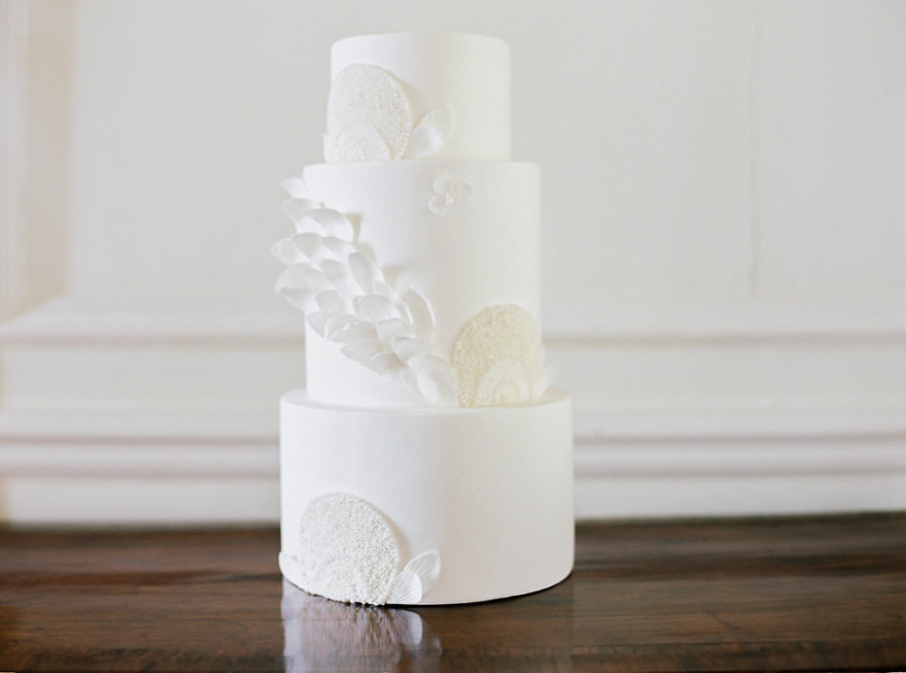 White Lace Effect Cake Glamorous Vintage Eggington House Wedding Ideas David Jenkins Photography