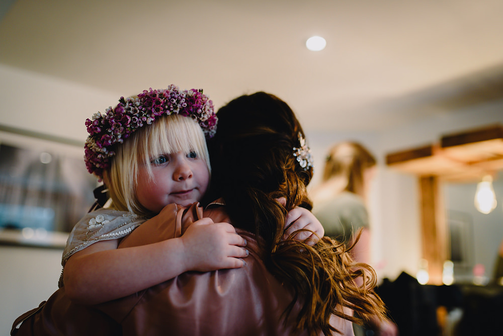 Flower Crown Bridesmaid Flower Girl Industrial Winter Wedding Reality Photography
