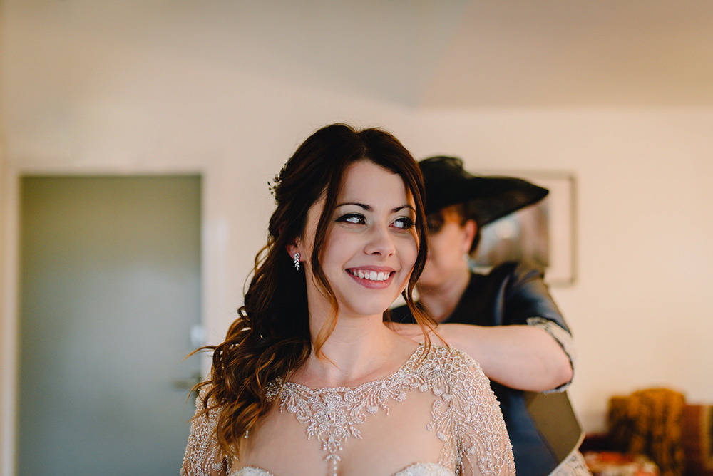 Justin Alexander Dress Bride Bridal Beaded Sleeves Illusion Industrial Winter Wedding Reality Photography