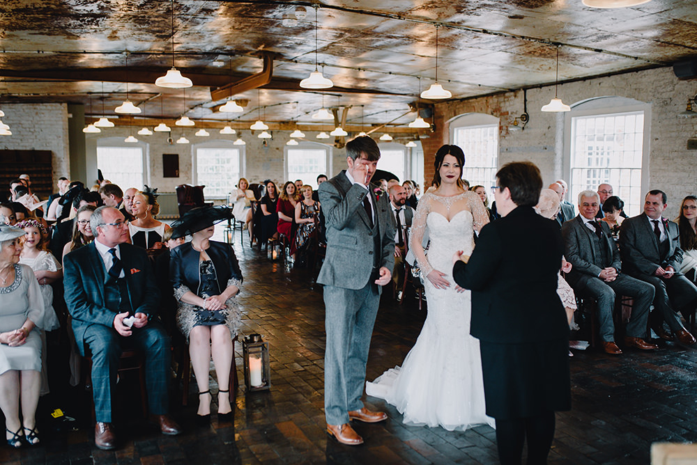 Industrial Winter Wedding Reality Photography