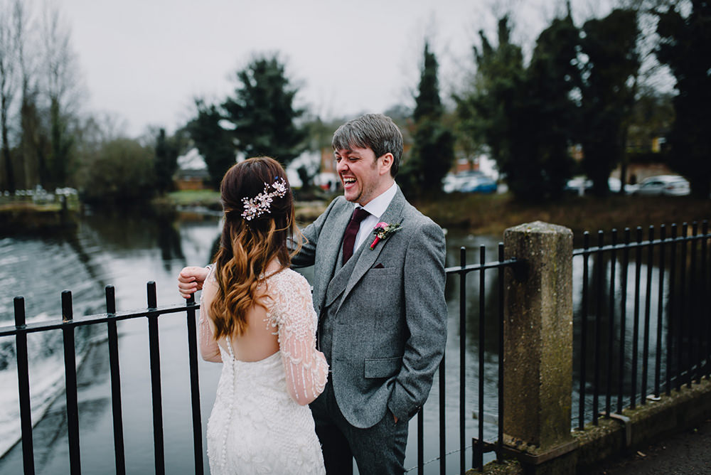 Industrial Winter Wedding Reality Photography