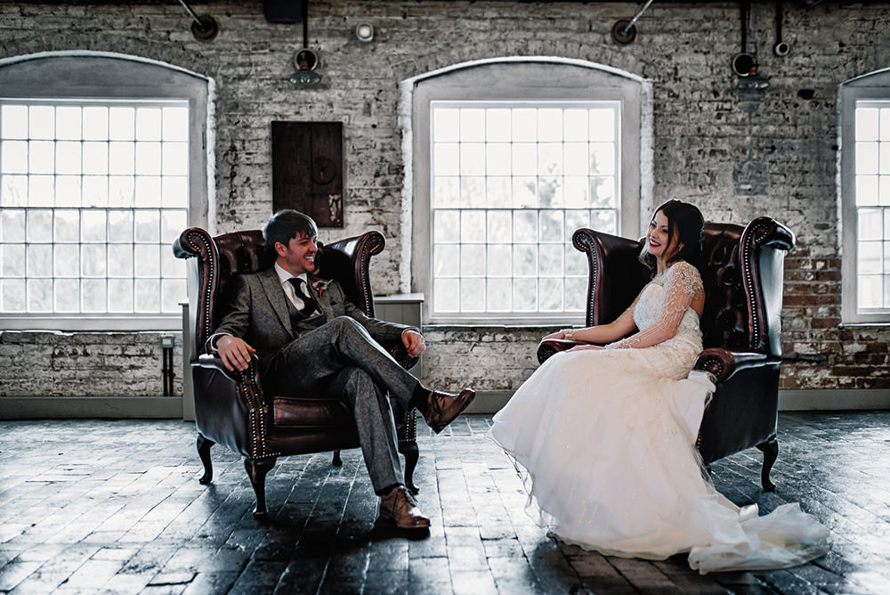 Industrial Winter Wedding Reality Photography
