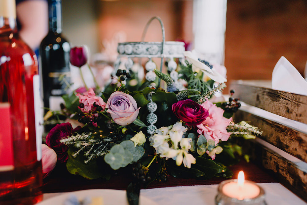 Bouquet Flowers Rose Wac Flowers Pink Red Anemone Bride Bridal Industrial Winter Wedding Reality Photography