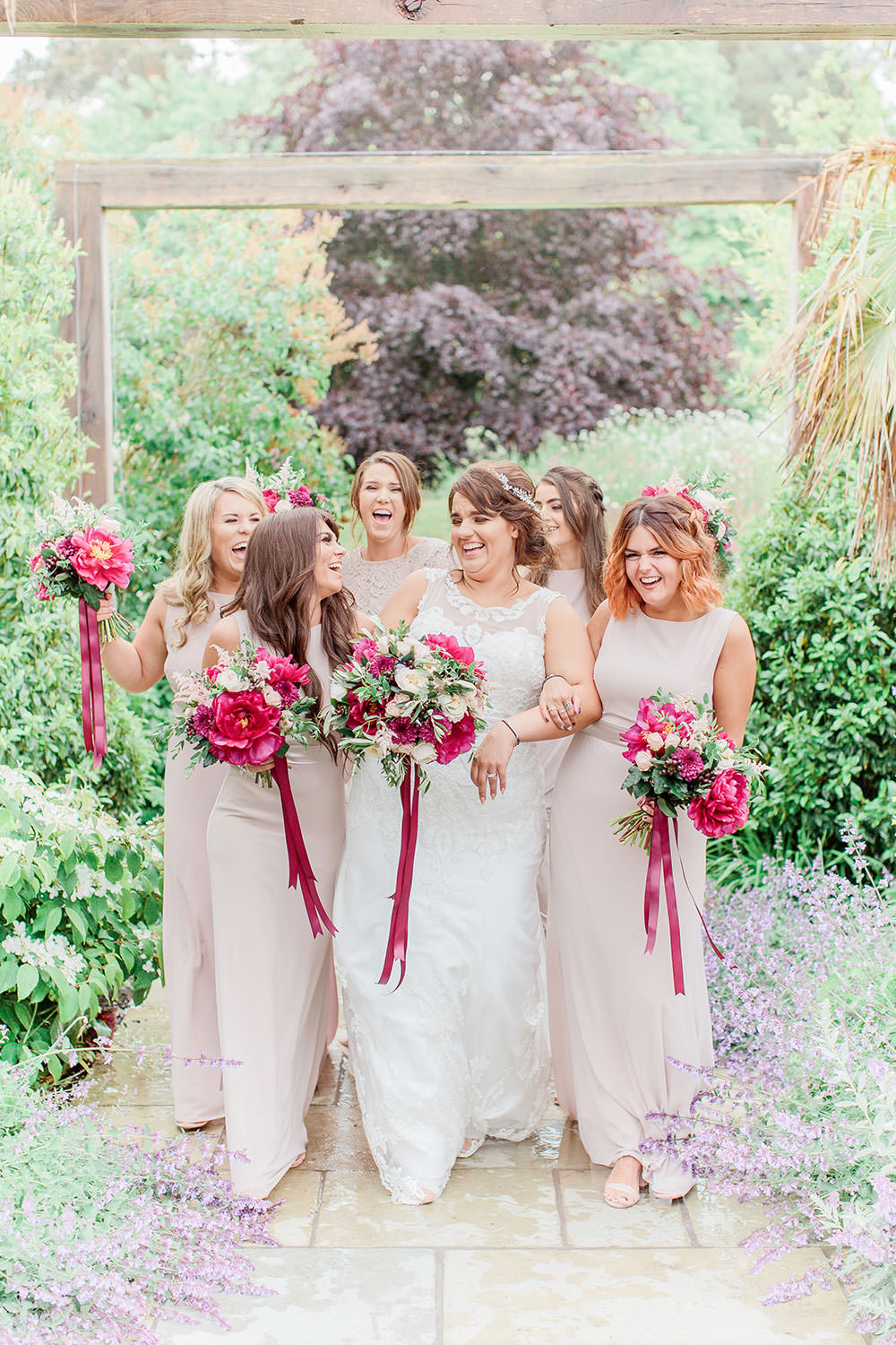 Blush Dress Bridesmaids Long Maxi Marsala Gold Wedding Carn Patrick Photography