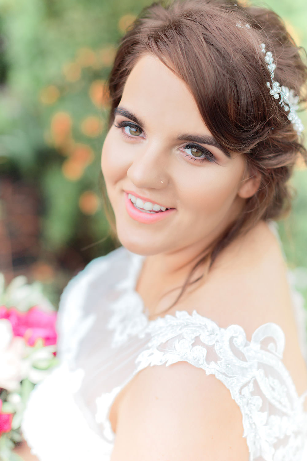 Make Up Bride Bridal Beauty Marsala Gold Wedding Carn Patrick Photography