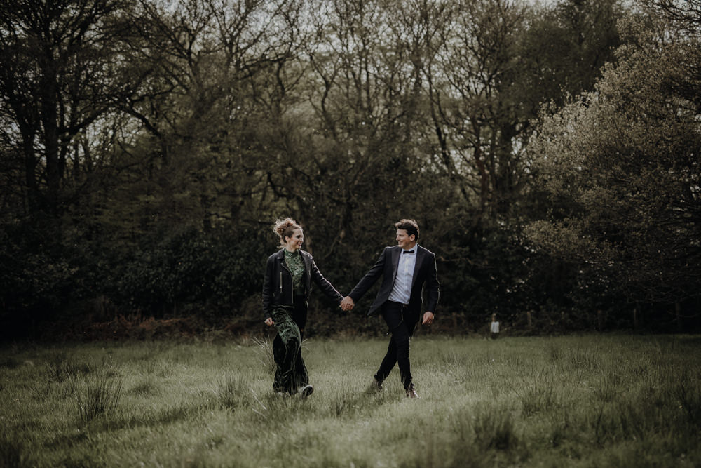 Modern Gothic Woods Wedding Ideas Ayelle Photography