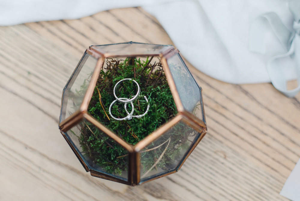 Terrarium Rings Moss Nordic Woodland Elopement Wedding Ideas Nina Wernicke Photography