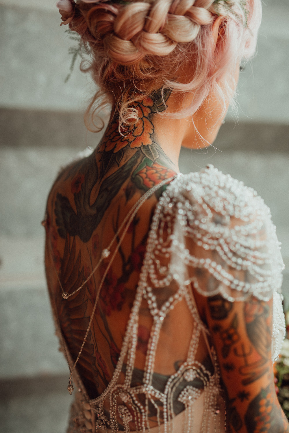 Maggie Sottero Dress Gown Bride Bridal Beaded Sleeves Cap Back Sheer Necklace Oxleaze Barn Wedding Emily and Steve Photography