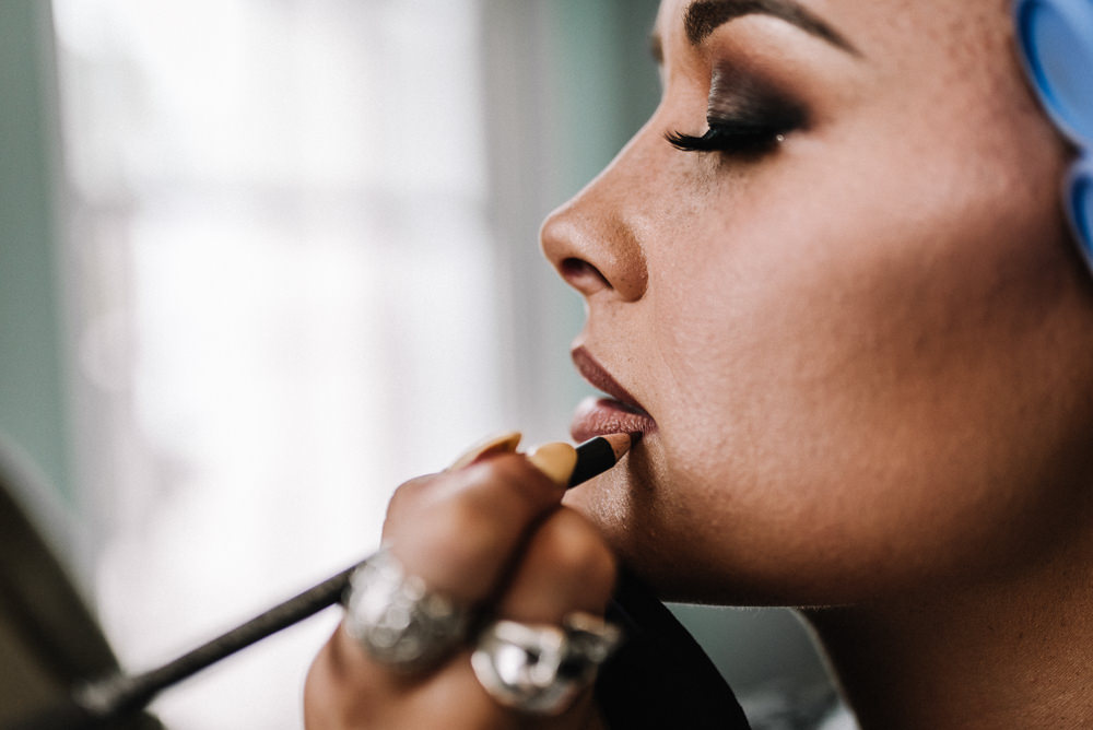Bride Bridal Make Up Stone Barn Wedding Oobaloos Photography