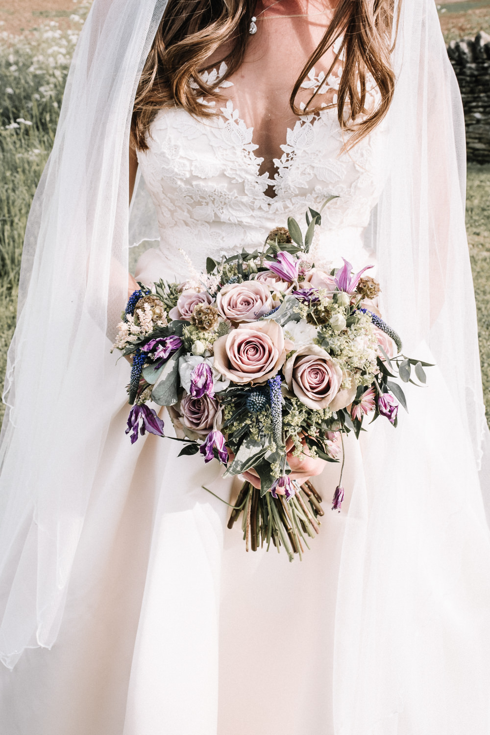 Bouquet Flowers Bride Bridal Pink Rose Hellebore Stone Barn Wedding Oobaloos Photography