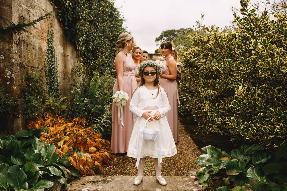 Cotswolds Royal Castle Summer Autumn Traditional Classic Elegant Pink Bridesmaids Cool Flower Girl | Sudeley Castle Wedding ARJ Photography