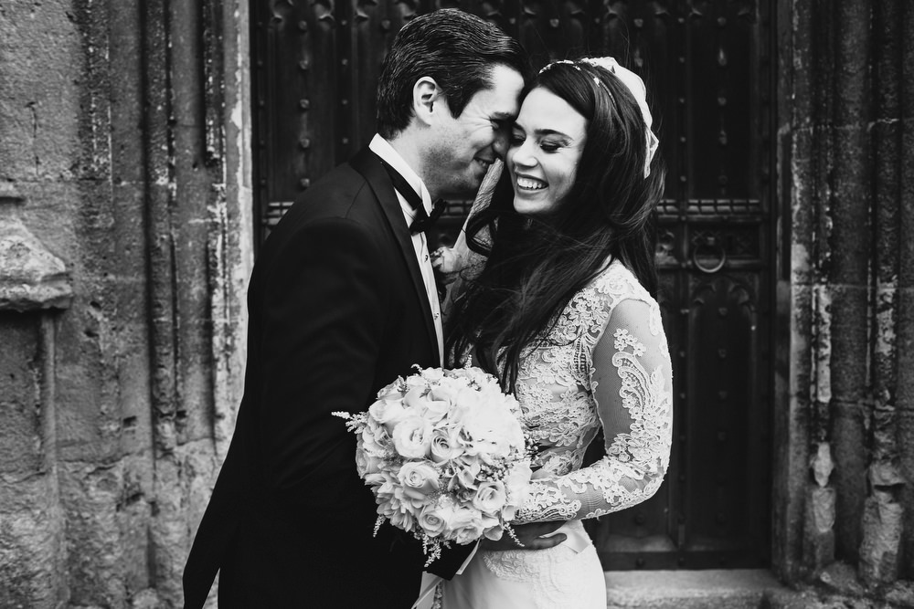 Cotswolds Royal Castle Summer Autumn Traditional Classic Elegant Groom Bride Church Kiss | Sudeley Castle Wedding ARJ Photography