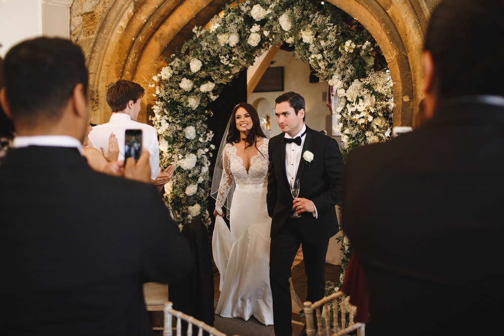 Cotswolds Royal Castle Summer Autumn Traditional Classic Elegant Ivy Bride Groom Dinner Reception Flower Arch | Sudeley Castle Wedding ARJ Photography