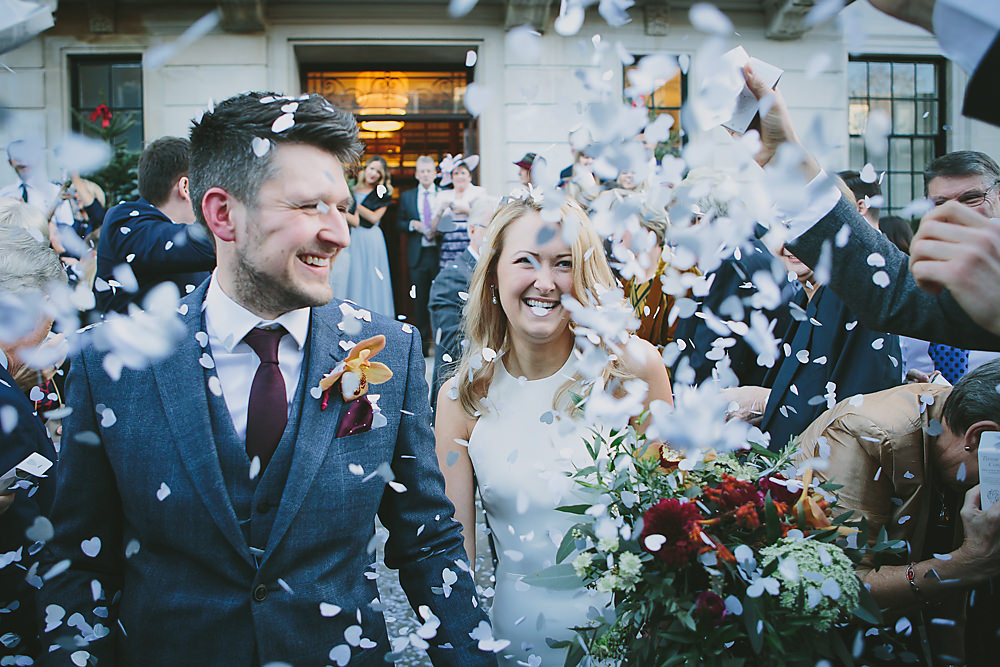 Confetti Throw Town Hall Hotel London Wedding Victoria Somerset-How Photography