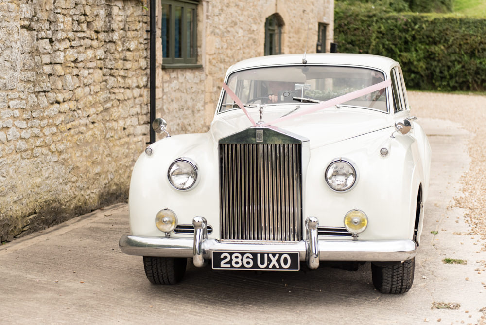 Classic Cream Car Tythe Barn Priston Mill Wedding Eleanor Jane Photography