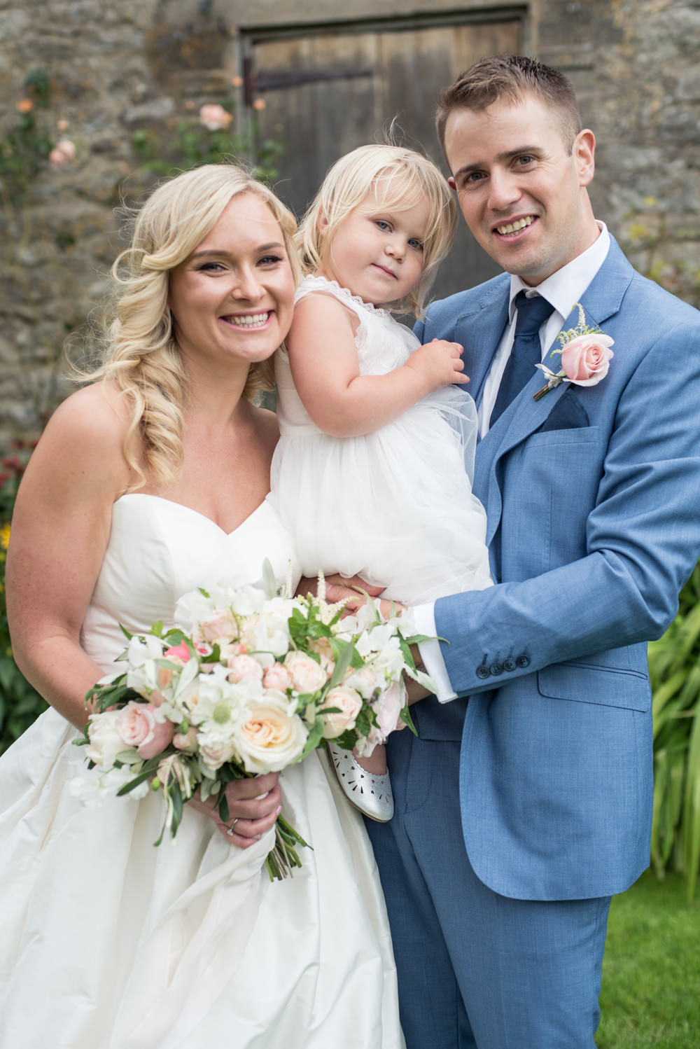 Flower Girl White Dress Tythe Barn Priston Mill Wedding Eleanor Jane Photography