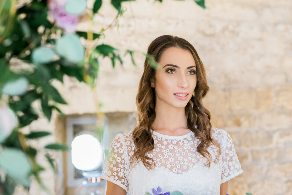 Bride Bridal Make Up Beauty Ultra Violet Wedding Moon Gate Flower Arch Captured by Katrina Photography